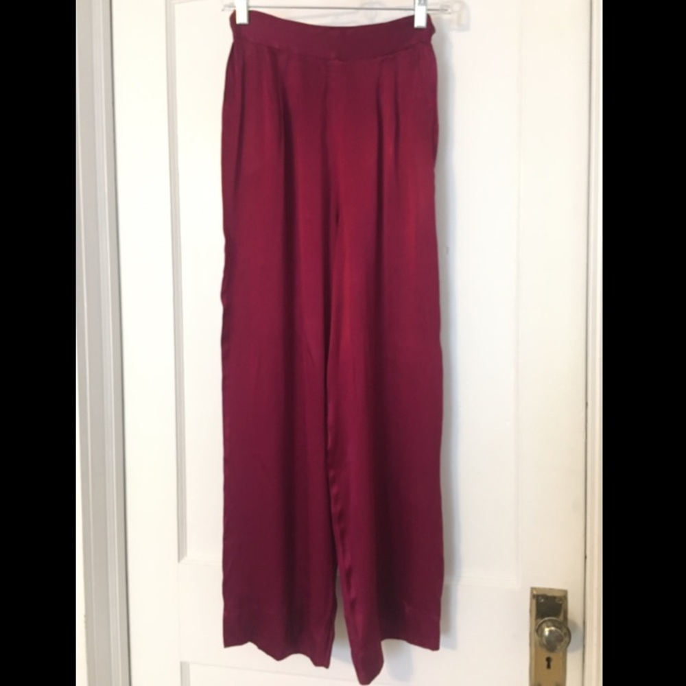 Magenta Vintage Handmade HighWaisted WideLeg Pants